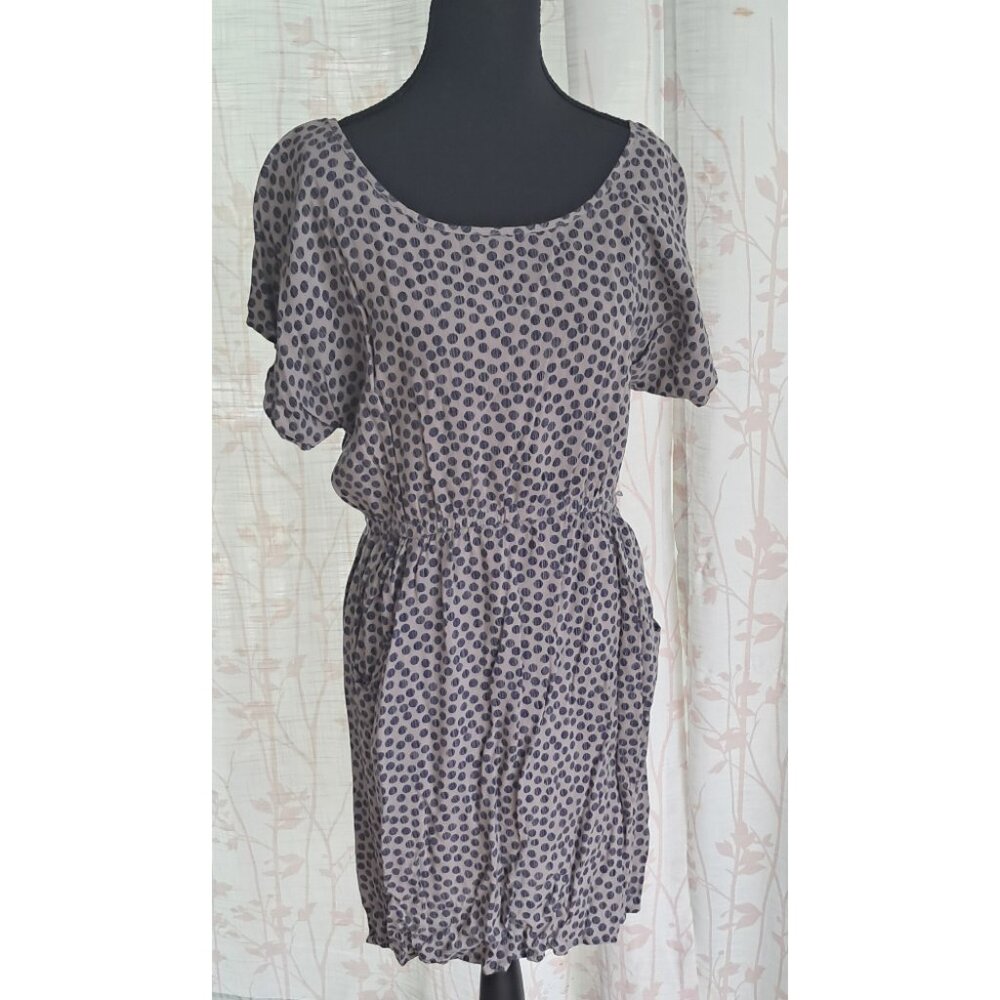 Xhilaration Dress; Lavender with Blue Dots